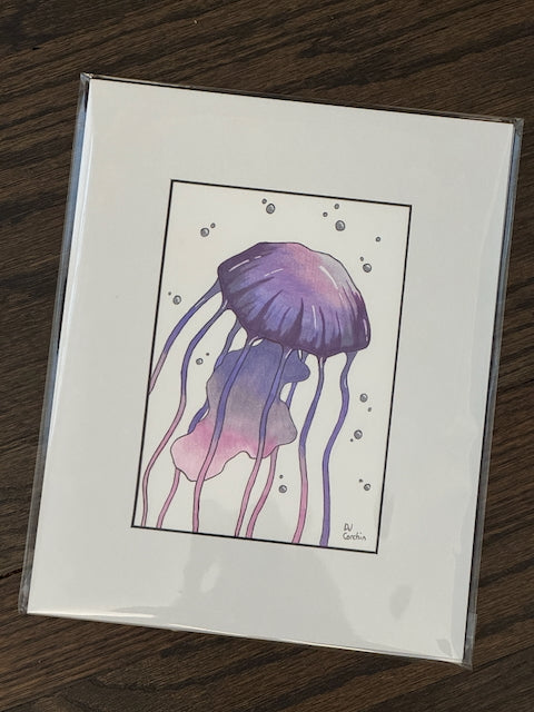 Jellyfish 5x7 Print (Various Colors)