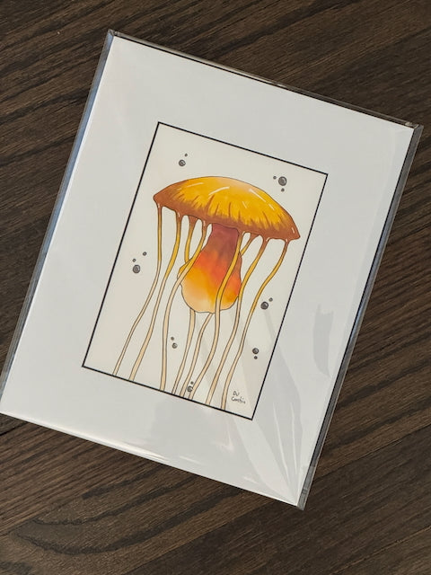 Jellyfish 5x7 Print (Various Colors)