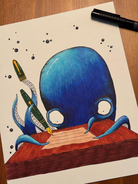 Octopus Story Making 8x10 Print