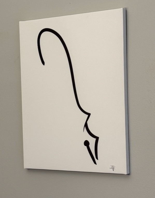 Fountain Pen on Canvas