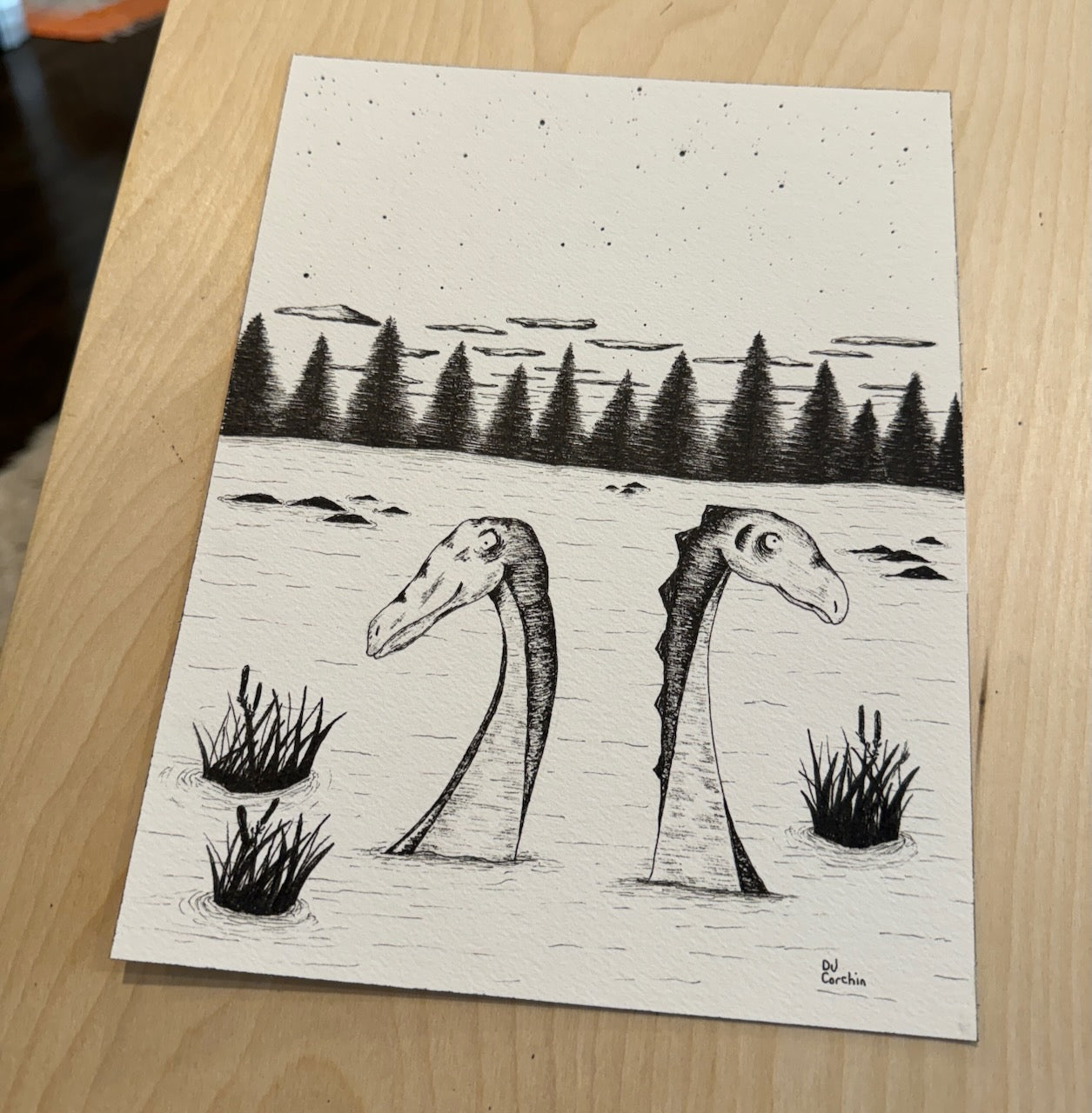 Two Dinos Print