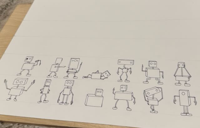 Robots 12x16 Print