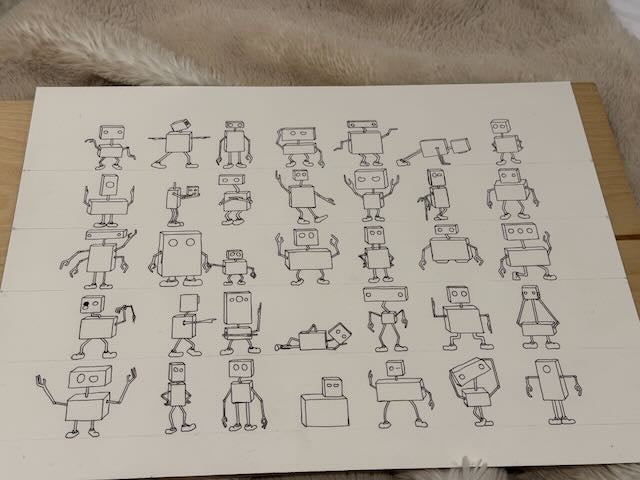 Robots 12x16 Print