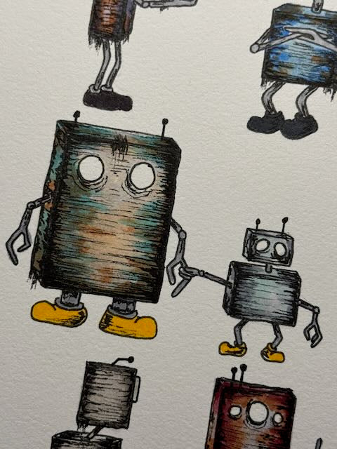 Robots 12x16 Print