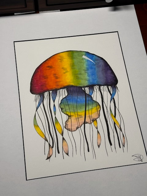 Rainbow Jelly 8x10 Print