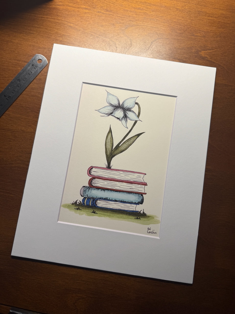 Read to Grow Blue Flower