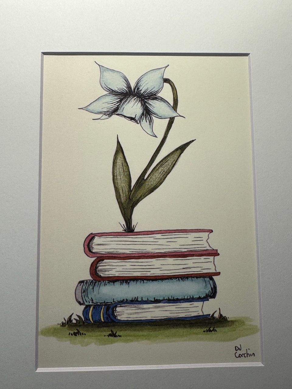 Read to Grow Blue Flower