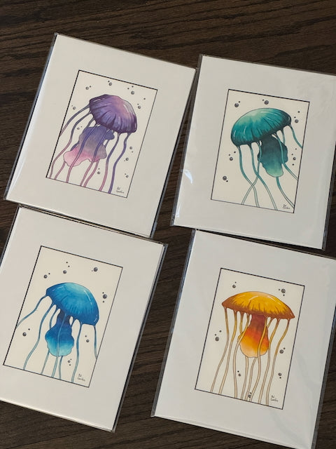 Jellyfish 5x7 Print (Various Colors)