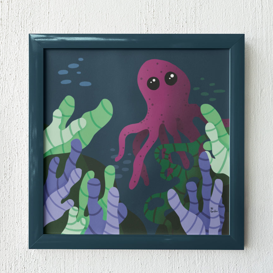 Octopus Print 10 x 10